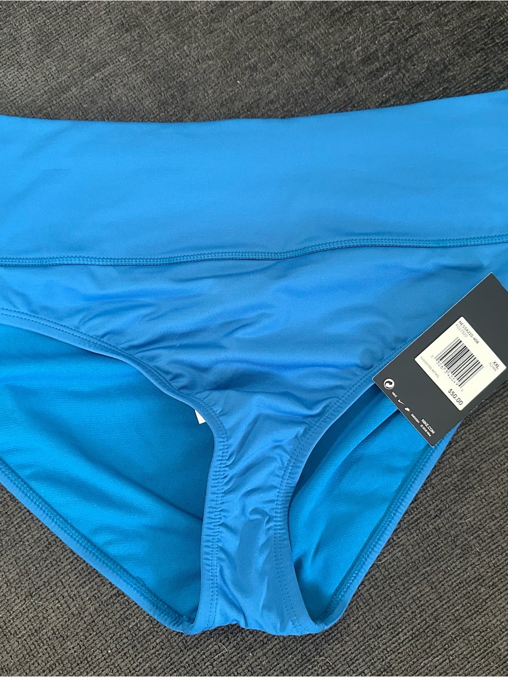 Nike NWT Women's Mid-Rise Swim Bottoms in Bright Blue